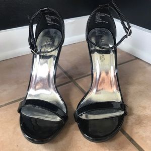 Size 7.5 black heels.